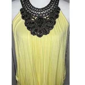 🌟5/$20-Yellow tank top B.Wear by Byer California